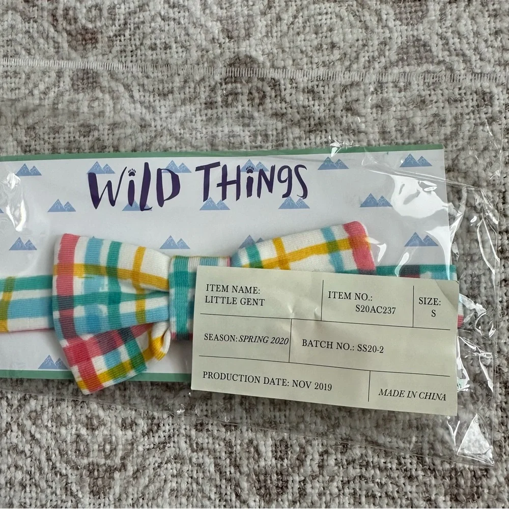 Wildflowers Clothing Wild Things Little Gent Plaid Bow Tie